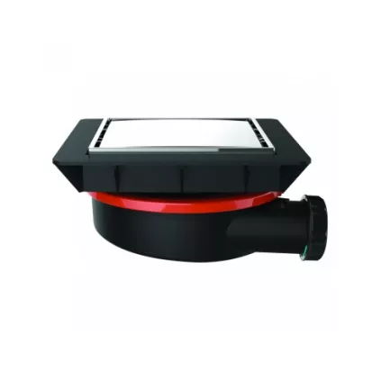 Bonde de sol avec cadre à carreler FLUSH à capot sortie Horizontale