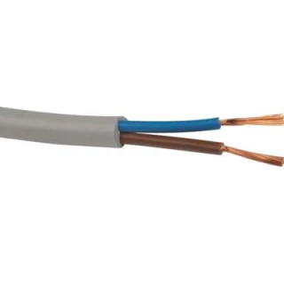 Cable Souple H05 VV-F 50 Mètres 2x1.50 mm² Gris - eco-bricolage