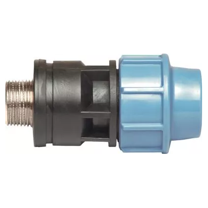 Raccord PE plastique Avec Renfort laiton Male