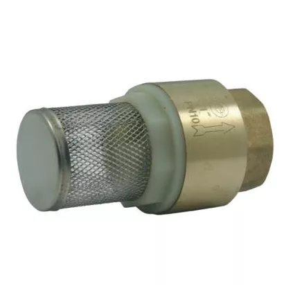 Clapet aspiration laiton avec crépine Inox