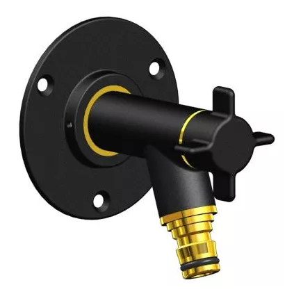 Robinet Arrosage OSLO Horizontal Couleur Noir + ROSACE