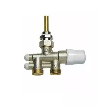 Robinet thermostatisable 4 voies sèche-serviette pas mâle RBM M1/2" RBM