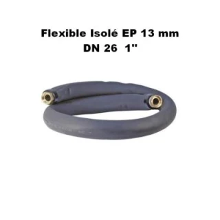 Flexible isolée EP 13 mm PAC 26x34 DN26 FF SOMATHERM