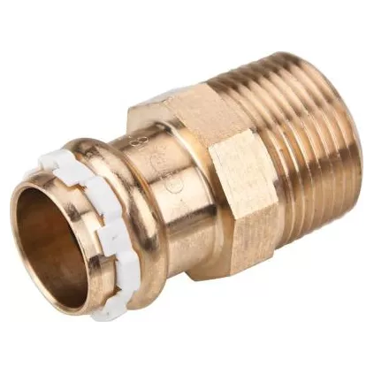 Raccord laiton A sertir Cuivre Solaire M 3/4 18