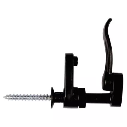 Arrêt de volet feuille de laurier composite Noir 130 mm