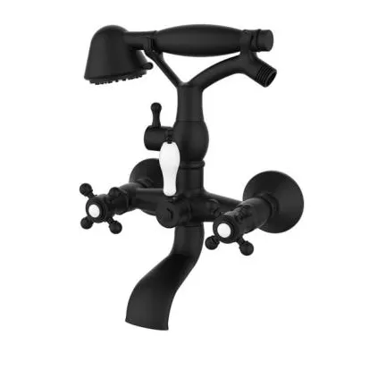 Mélangeur Bain/Douche 1866 Noir Avec pomme de douche