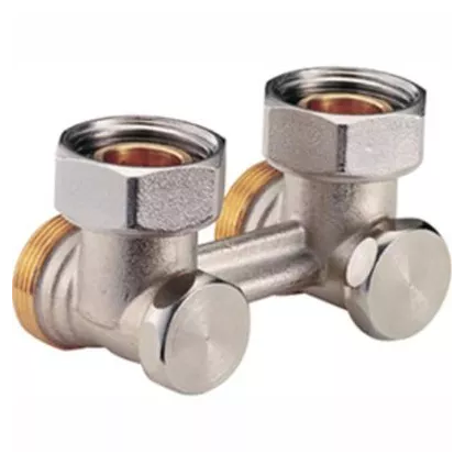 Raccord Multiblock Equerre bitube Giacomini Eurocône - 3/4