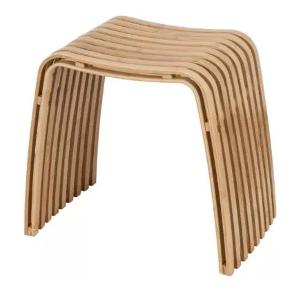 Tabouret de douche en bambou