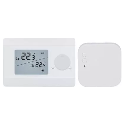 thermostat ambiance sans fil digital silver