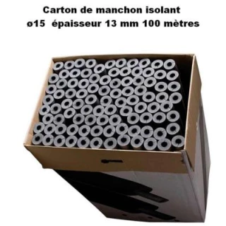 Manchon Isolant 1 mètre autoadhésif  ø15 épaisseur 13mm 100 pcs