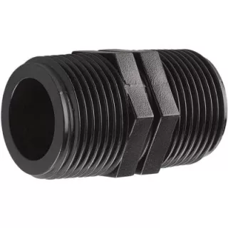 Mamelon polypro à visser , Raccords pvc plomberie à visser pour arros