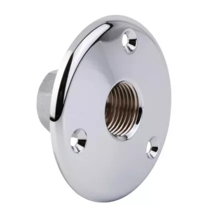 Applique traversée de Cloison chromée 1/2