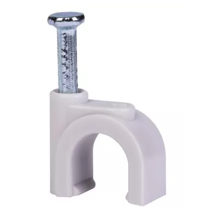 Boite de 100 Attaches Cable Rond Gris