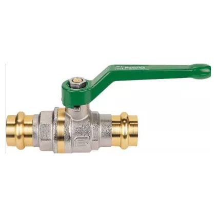 Vanne d'arrêt Poignée plate a Sertir sur Tube Cuivre 18