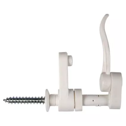 Arrêt de volet feuille de laurier composite Blanc 130 mm