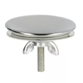 Cache Trou Extra Plat Chromée D 44 mm ECO-BRICOLAGE