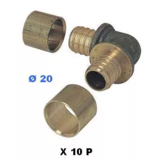 Lot de 10 coudes Per 20 Glissement