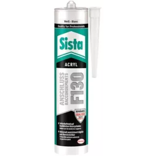 Mastic acrylique BLANC SISTA F 130 300ML eco-bricolage