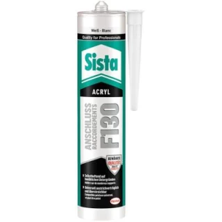 Mastic acrylique BLANC SISTA F 130 300ML eco-bricolage