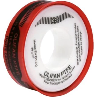 Ruban PTFE Olifan GEB haute densité 12x12x1.00 mm