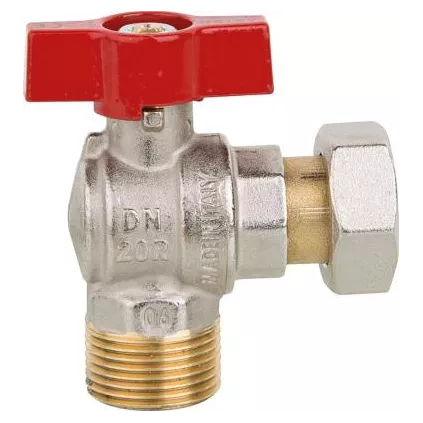 Vanne à boisseau équerre Male Femelle Ecrou tournant