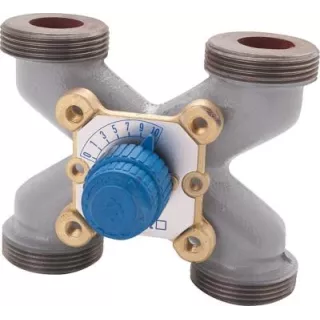 achetez votre Vanne Mélangeuse 4 Voies MUT forme X Fonte 1 1/2 MM