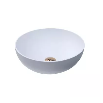 Vasque à poser DONUT Blanc MAT en Mineral MARMO