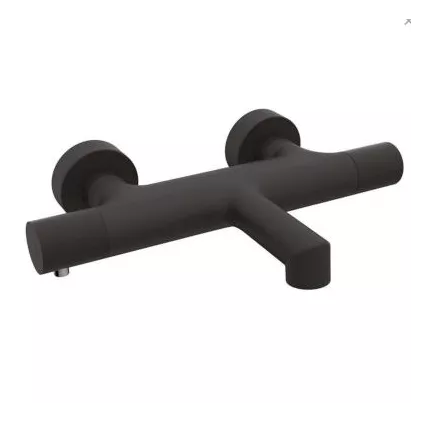 Mitigeur Thermostatique Bain Douche DRAKAR Noir MAT