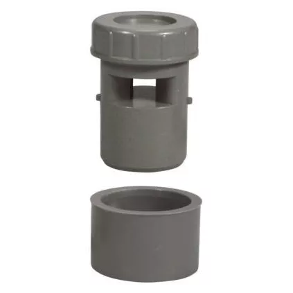 Aérateur à membrane PVC gris à coller Ø 32 - 40