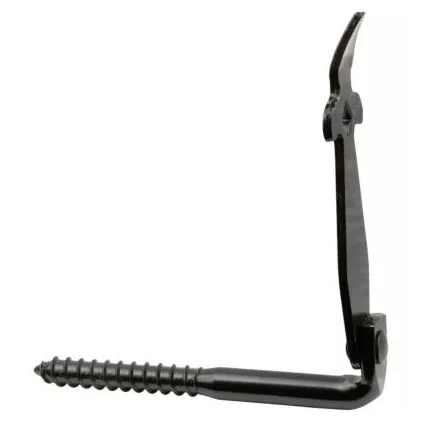 Arrêt de volet feuille de lys Noir a visser 135 mm