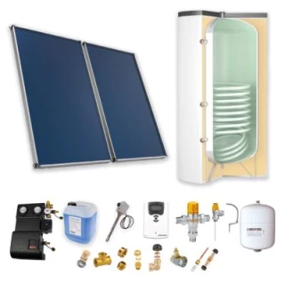 Kit chauffe eau solaire complet 300 L appoint électrique THERMADOR