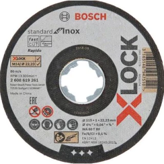Disque à tronconner Inox XLOCK 115mm x 1mm BOSCH