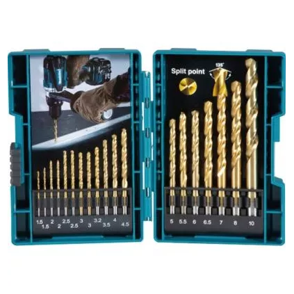 Coffret de Foret à métaux HSS-Tin 19 Pièces MAKITA