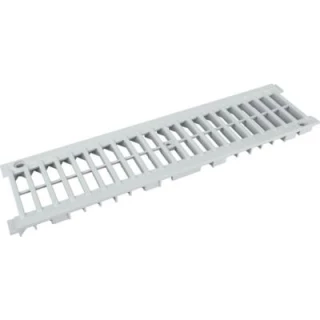 Grille pour caniveau PVC  Gris 500x128 mm NICOLL GRL77