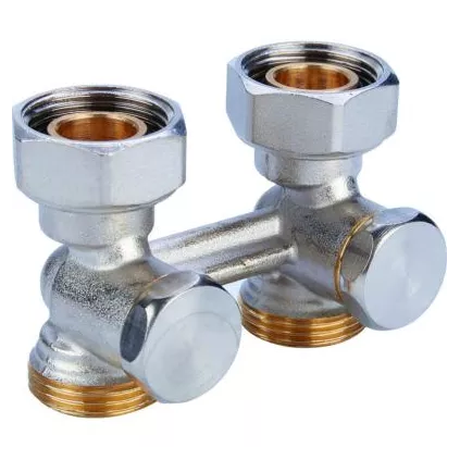 Raccord Multiblock droit bitube Giacomini Eurocône - 3/4