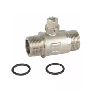 Vanne isolement 3/4" mâle mâle fermeture carré F3AA40144