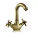 Mélangeur Lavabo Bec fondu 1866 Classic laiton Vieilli GROBER GRB 211