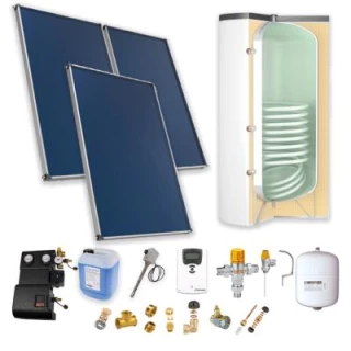 Kit chauffe eau solaire complet 300 L appoint électrique THERMADOR