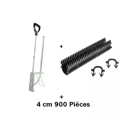 Kit Agrafeuse Plancher Chauffant Aluminium + 900 Agrafes 4 cm