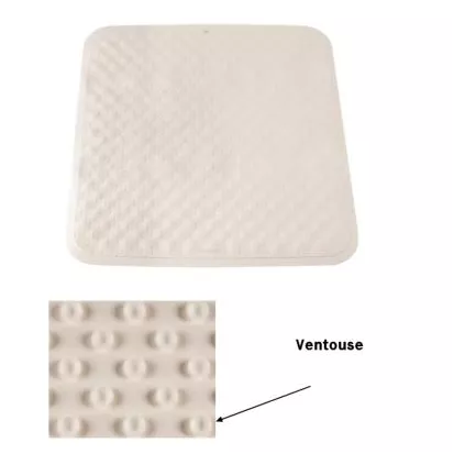 Tapis de salle de bain antidérapant Blanc 350x70 cm