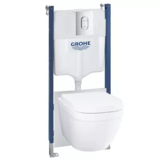 Kit WC Solido Compact avec WC suspendu Euro Ceramic 39535000 GROHE