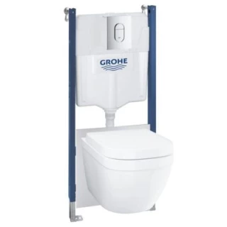 Kit WC Solido Compact avec WC suspendu Euro Ceramic 39535000 GROHE