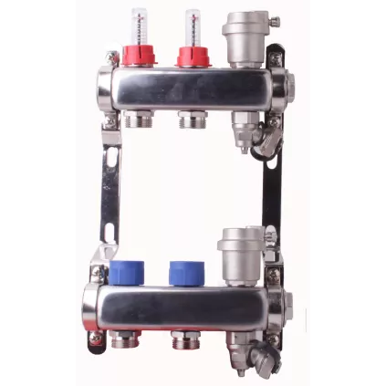 Collecteur Plancher Chauffant Avec Débimètre Inox SOMATHERM