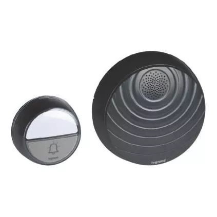 Kit Confort carillon et sonnette sans fil Anthracite