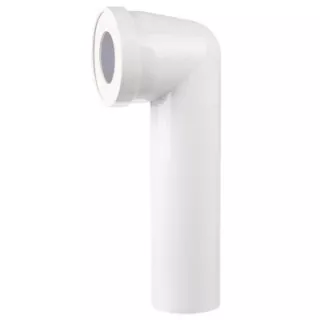 Pipe de WC coudé 90° longue D 93 mm - ECO-BRICOLAGE