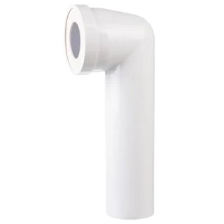 Pipe de WC coudé 90° longue D 93 mm - ECO-BRICOLAGE