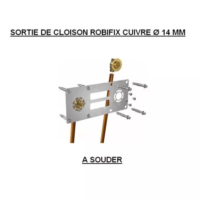 Kit Robifix Douche-Bain Douche Cuivre à Souder D14