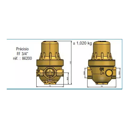 Réducteur Pression PRECISIO 3/4 FF