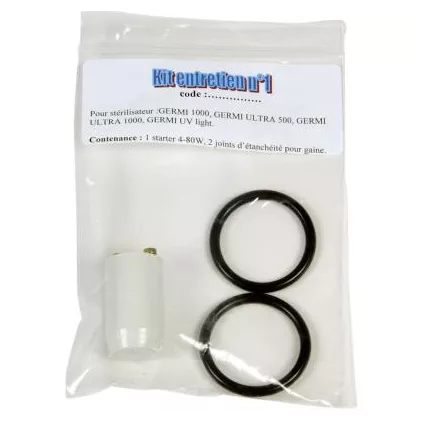 KIT Entretien E-1 GERMI -ULTRA 500 1000 UV LIGHT