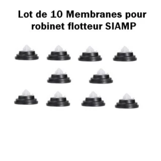 Lot de 10 Membrane siamp pour robinet flotteur